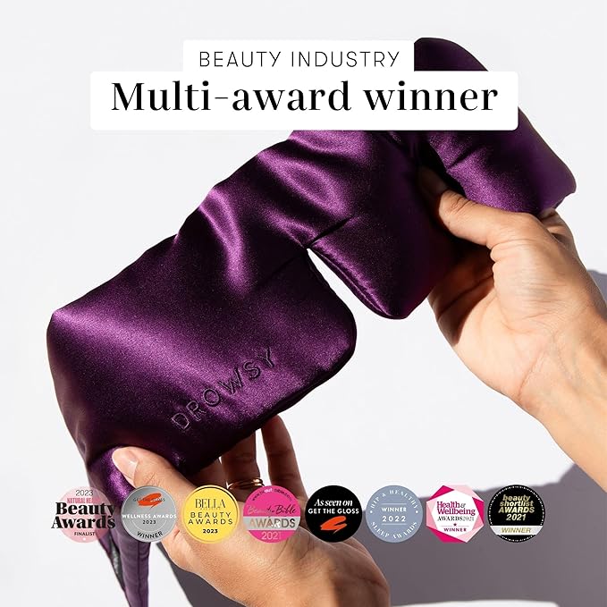 DROWSY Silk Sleep Mask. Face-Hugging, Padded Silk Cocoon - Image 8