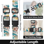 2 Pack Luggage Straps for Suitcases Adjustable Luggage Belt TSA Approved - Image 2