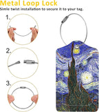 2 Pack The Starry Night Luggage Tags - Image 3