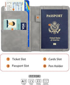 Melsbrinna Premium Leather Passport Holder Covers Case, Waterproof Rfid - Image 3