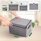 Large 42 Quarts Fabric Storage Bins - Image 2