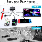 TT&C 100W USB-C Fast Charger, GaN III 6 Port PD+QC Multiport Charging Station - Image 3