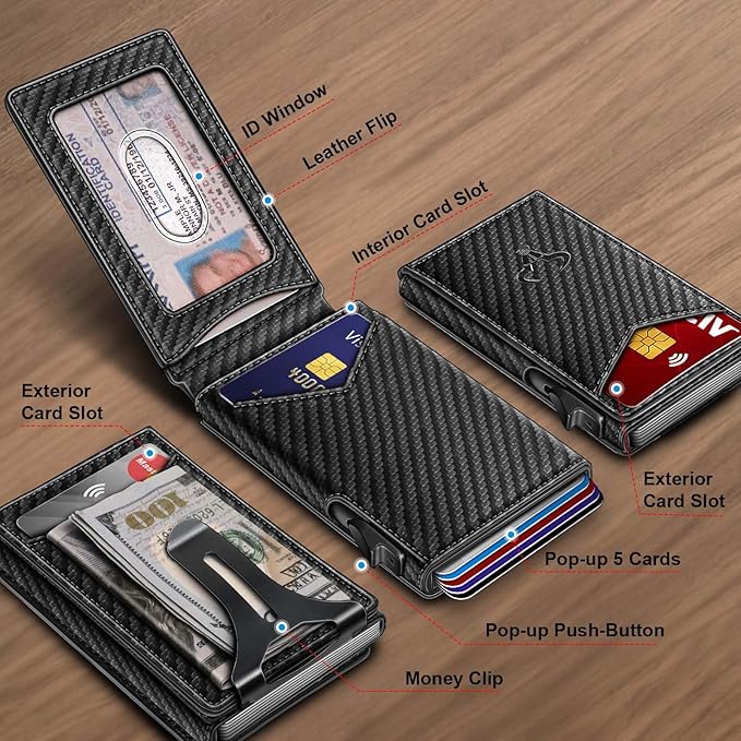 BULLIANT Men Wallet, Money Clip Wallet Slim - Image 2