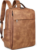 MASINTOR 15.6 inch PU Leather Laptop Backpack Purse by MASINTOR