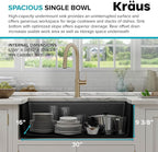 KRAUS Bellucci 32” in. Undermount Workstation Granite Kitchen Sink in Metallic - Image 8