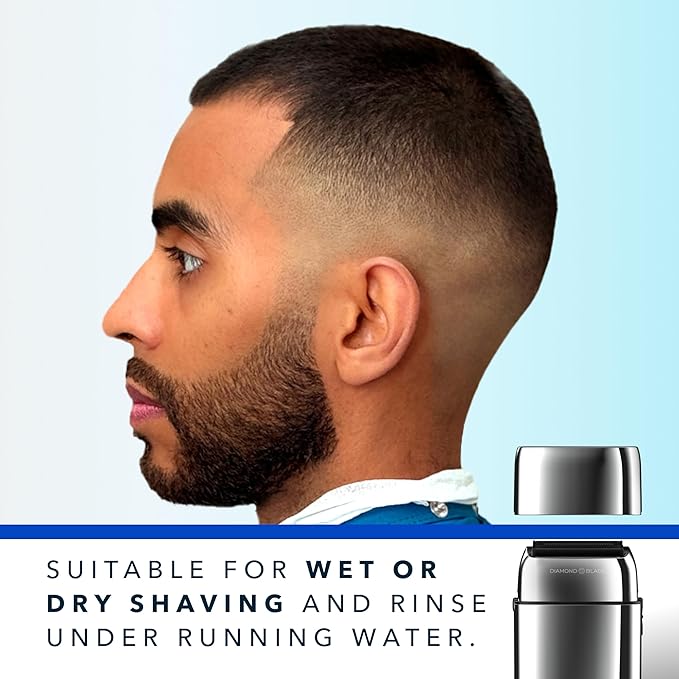 Blade & Stone PS501 Foil Shaver for Men – Dual Foil Cordless Shaver with Graphene-X Blades and 8000 RPM Digital Motor – All-Metal, Rechargeable Wet and Dry Razor – Aviator