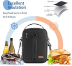 Expandable Lunch Bag for Men, Insulated Lunch Box, Portable Large Cooler Bag - Image 5