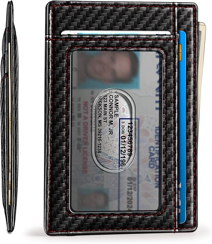 BULLIANT Slim Wallet, Skinny Minimal Thin Front Pocket Wallet Card Holder - Image 2