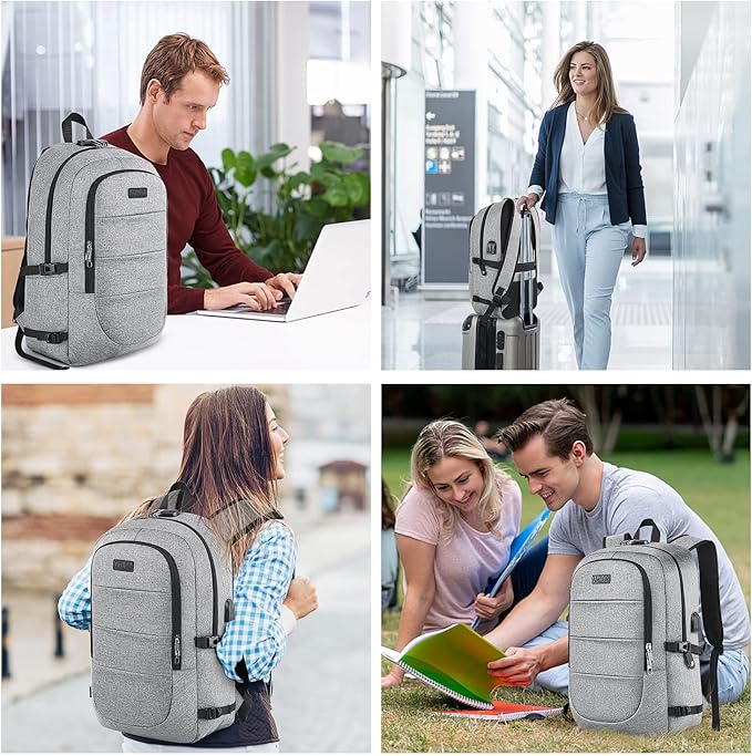 AMBOR Travel Laptop Backpack, 15.6-17.3 inch Anti Theft Business Laptop Backpack - Image 7