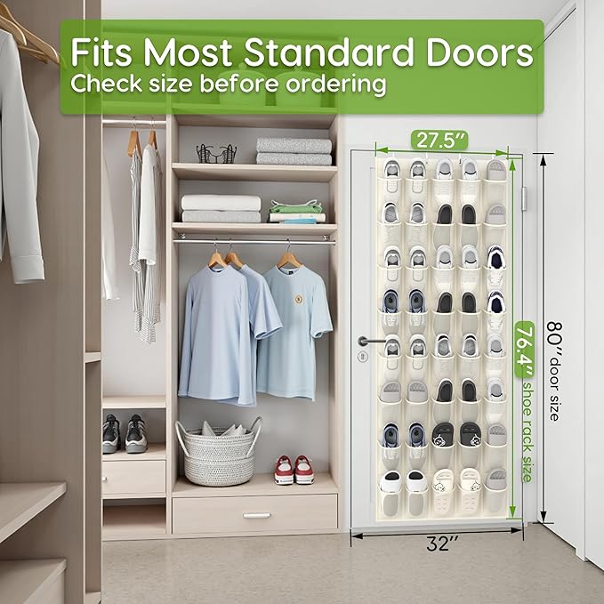 Unjumbly Over the Door Shoe Organizer - Image 4