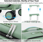 Hanke 28 Inch Luggage with Cup Holder and Charge, Top Opening Hard Shell - Image 9