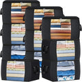 Fab totes 24 Gallons Clothes Storage, Foldable Thick Fabric Blanket Storage Bags by Fabtotes