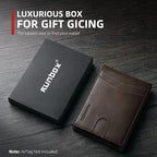 RUNBOX AirTag-Wallet-Mens-Slim-RFID Blocking Wallets Leather - Image 7