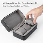Watch Travel Case for Men | Leather Watch Case - Image 3