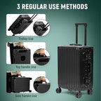 UrbanExplorer 20 Inch Carry On Luggage Aluminum Frame Airline Approved - Image 7
