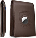 RUNBOX AirTag-Wallet-Mens-Slim-RFID Blocking Wallets Leather - Image 8