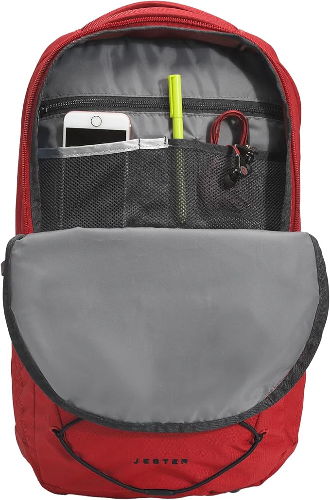 The North Face Jester Everyday Laptop Backpack, TNF Red/TNF Black, One Size - Image 4