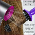 17 Teeth Curly Hair Brush, Curl Defining Brush, Curling Roll Comb, Perfect for Hair Salon & Home Use (Round Black)