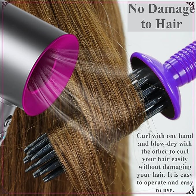 17 Teeth Curly Hair Brush, Curl Defining Brush, Curling Roll Comb, Perfect for Hair Salon & Home Use (Round Black)