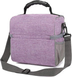 FlowFly Double Layer Cooler Insulated Lunch Bag Adult Lunch Box Large Tote Bag - Image 9