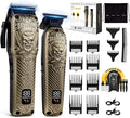 BESTBOMG® Professional Hair Clippers for Men, Professional Barber Clippers and Trimmer Set, Mens Cordless Hair Clipper for Barbers Haircut Kit Fade, BS-807E (Bronze)
