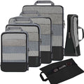 BAGAIL 4 Set/6 Set/8 Set Compression Packing Cubes Travel Accessories by BAGAIL