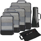 BAGAIL 4 Set/6 Set/8 Set Compression Packing Cubes Travel Accessories by BAGAIL