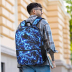 17.3 Inch School Backpack, Lightweight Bookbag Men and Teen Boy Back Pack - Image 2