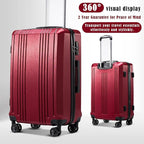 Coolife Luggage Suitcase PC+ABS - Image 2