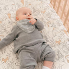 Crane Baby 100% Cotton Sateen Fitted Baby Sheets, Breathable, Fits 28X52 - Image 4