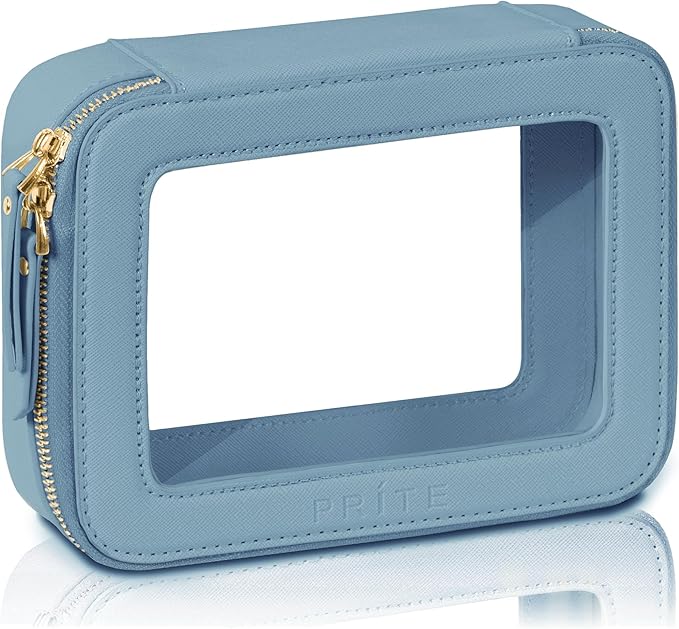 Prite Clear Makeup Bag Cosmetic Organizer Case Waterproof Travel Toiletry Bag by Prite
