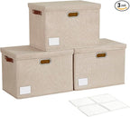 17" Large Collapsible Storage Bins by Roobyl