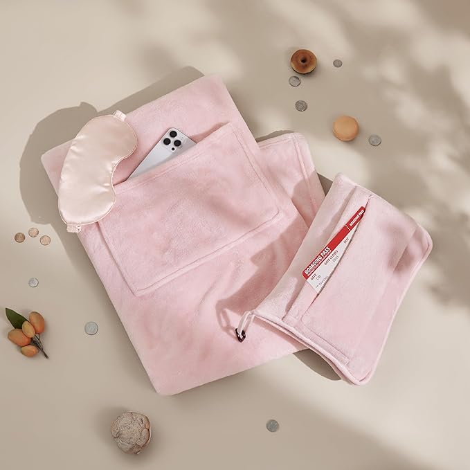 Bedsure Travel Blanket Airplane Compact - Image 7