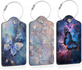 Starlit Crystal Butterfly PU Leather Luggage Tags by Losthll
