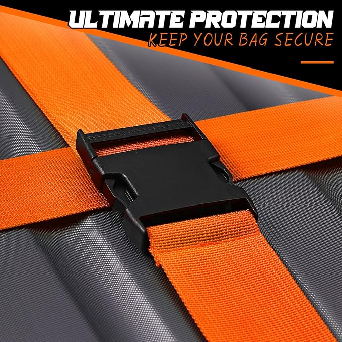 Eccliy 12 Pack Luggage Straps Suitcase Belts Wide Adjustable Packing Straps - Image 5