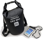 EliteShield Waterproof Dry Bag backpack Roll Top Closure Rafting Boating Black - Image 5