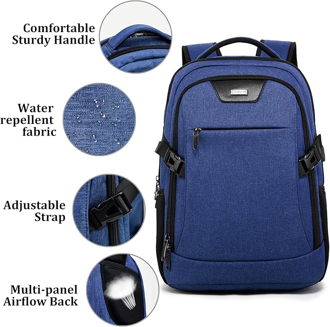 DUALSNG Travel Work Laptop Backpack - Image 5