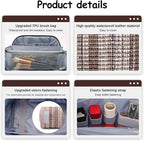 Travel Makeup Bag for Women: Large Capacity Open Flat Make up Bag Set of 3 - Image 4