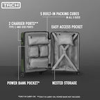 Tach V3.1 Hard Shell Carry On Luggage 20 inch | Carry on Luggage - Image 4