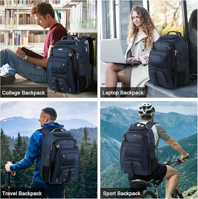 TSA Friendly Travel Laptop Backpack 18.4 inch XXXL Gaming Backpack - Image 6