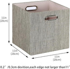 Posprica Storage Bins, 11×11 Foldable Storage Cubes Boxes Container Closet - Image 4