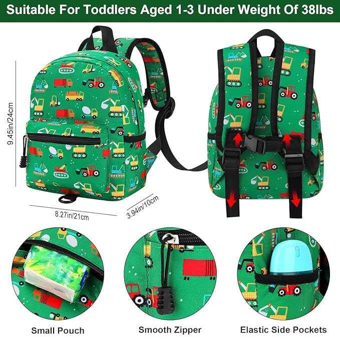 Accmor Toddler Backpack with Leash, Cute Baby Backpack with Anti Lost Wrist Link - Image 2