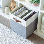 OrganiHaus 11x11 Fabric Cubes Storage Bins Set of 4, Foldable Collapsible - Image 5