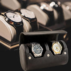 MR.OKAY 2 Watch Travel Case- Classic Leather Watch Case - Image 3