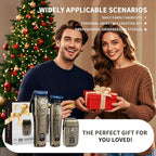 BESTBOMG® Hair Clippers for Men, Professional Hair Clippers, Beard Trimmer& Rechargeable Shaver Set, Metal T-Blade, LED Display, Barber Hair Cutting Kit for Men Grooming & Gifts, BS-807E (Bronze)