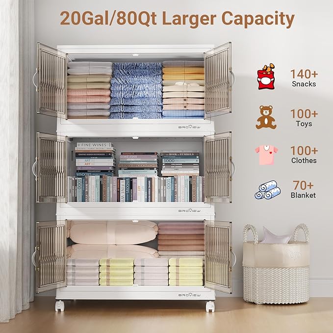BROVIEW 400Qt Stackable Storage Bins - Image 4