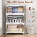 BROVIEW 320Qt Stackable Storage Bins - Image 4
