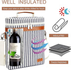 ZORMY 3 Bottle Insulated Wine Tote Cooler Bag, Portable Wine Carrier - Image 2