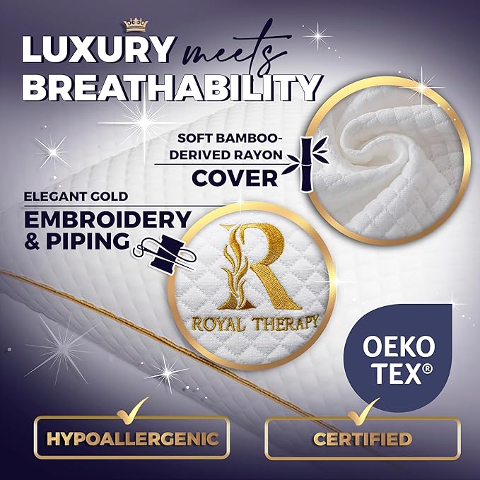 Royal Therapy Queen Memory Foam Pillows 4-Pack - Image 3