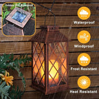 TAKE ME 14" Solar Lanterns Outdoor Garden Hanging Lantern Waterproof LED - Image 5